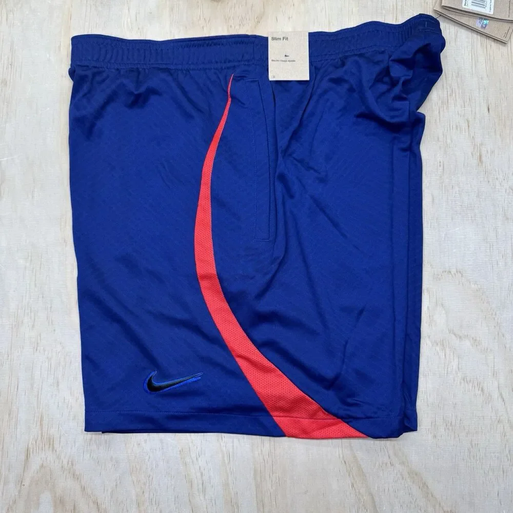 NEW FC Barcelona Nike Dri-Fit Striker Soccer Shorts Mens 2XL SLIM DH7711-492